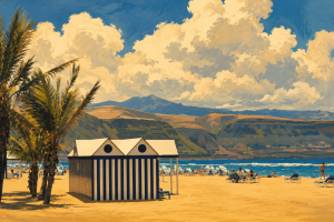 Sandstrand Playa Canteras in Las Palmas de Gran Canaria