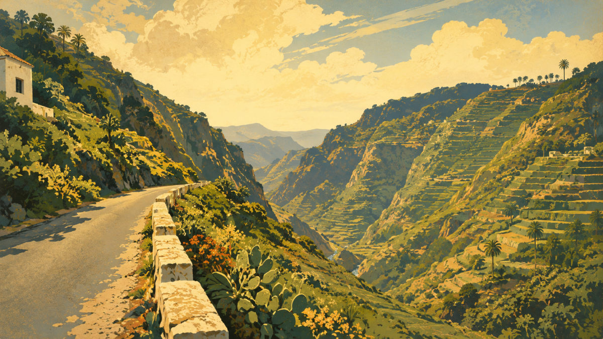 Vintage Barranco de la Virgen bei Firgas