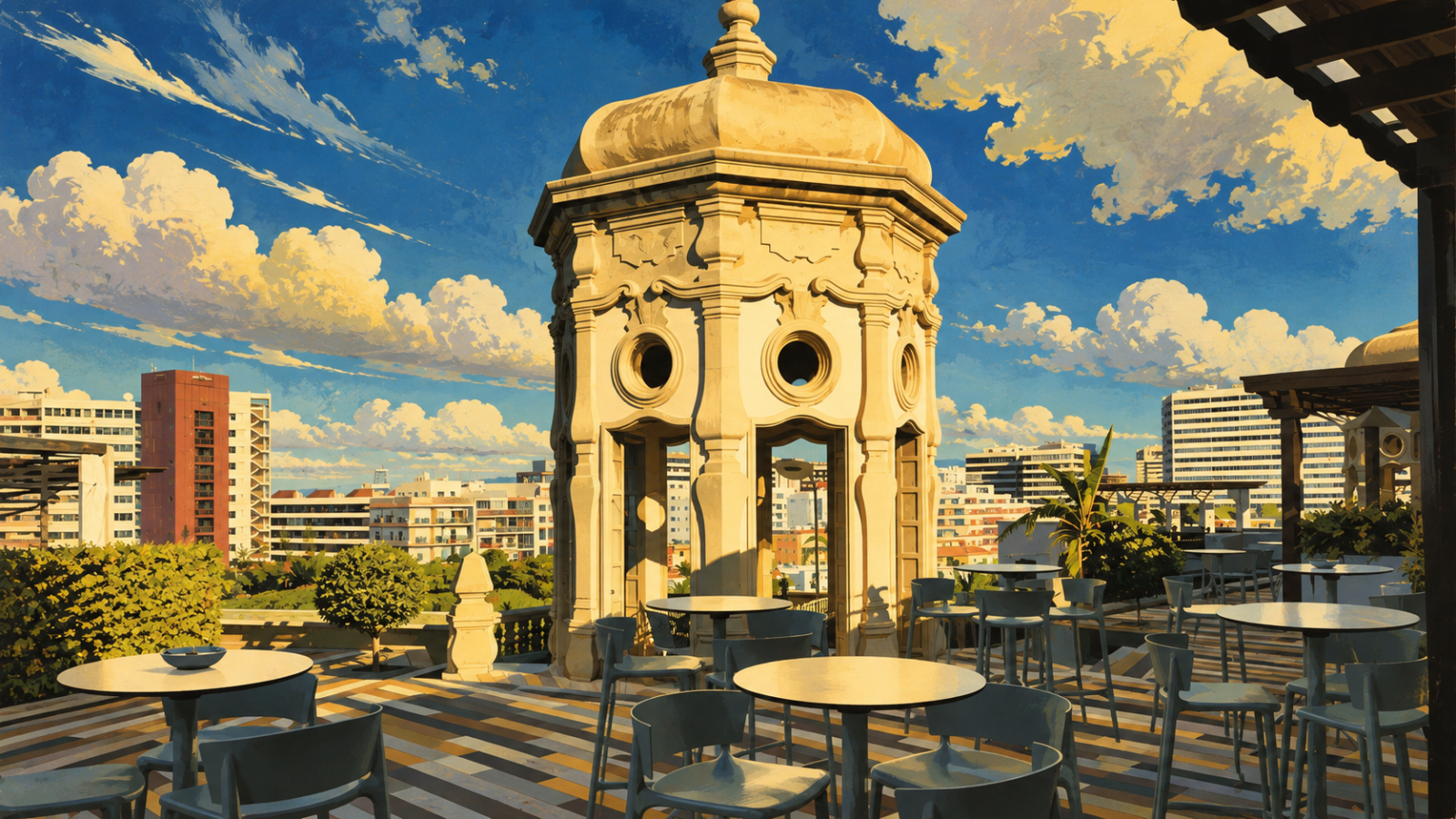 Alis Rooftop Bar im Hotel Santa Catalina mit Blick auf den Parque Doramas