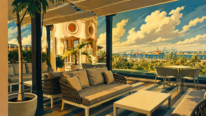 Alis Rooftop Bar – Cocktails im Hotel Santa Catalina