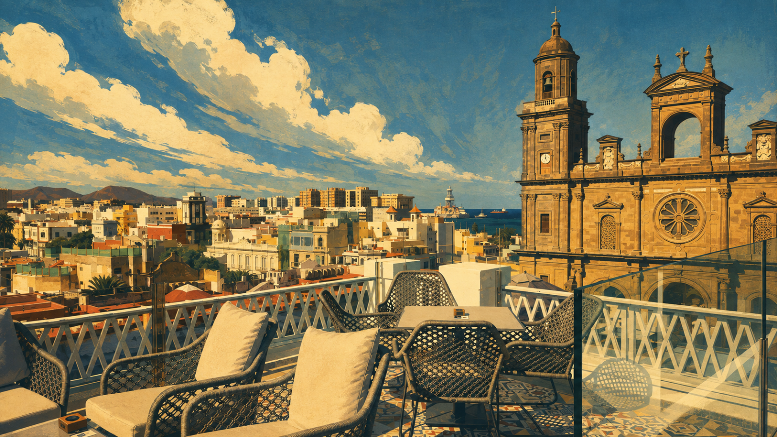 Rooftop Bar Terrasse Cordial Belvedere in Las Palmas