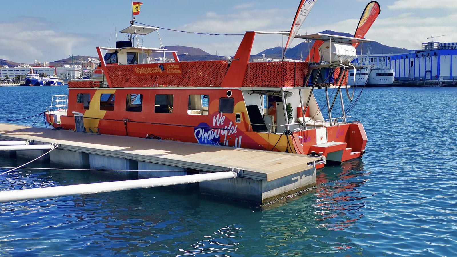 Anlegestelle der Hafenrundfahrts-Barkasse im Hafen Las Palmas