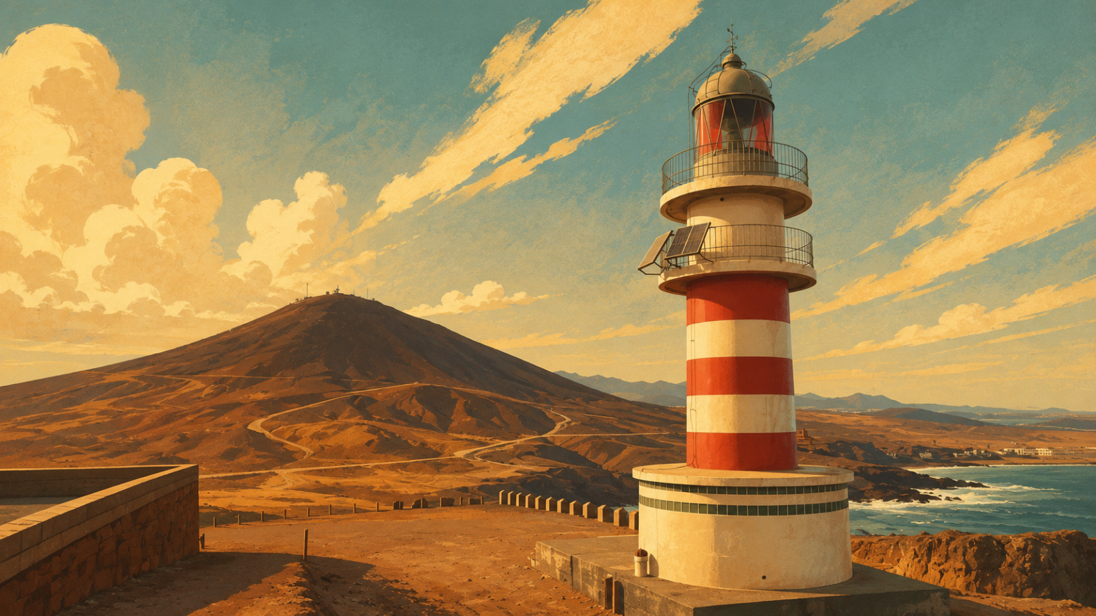 Leuchtturm Punta de Arinaga an der Ostküste Gran Canarias