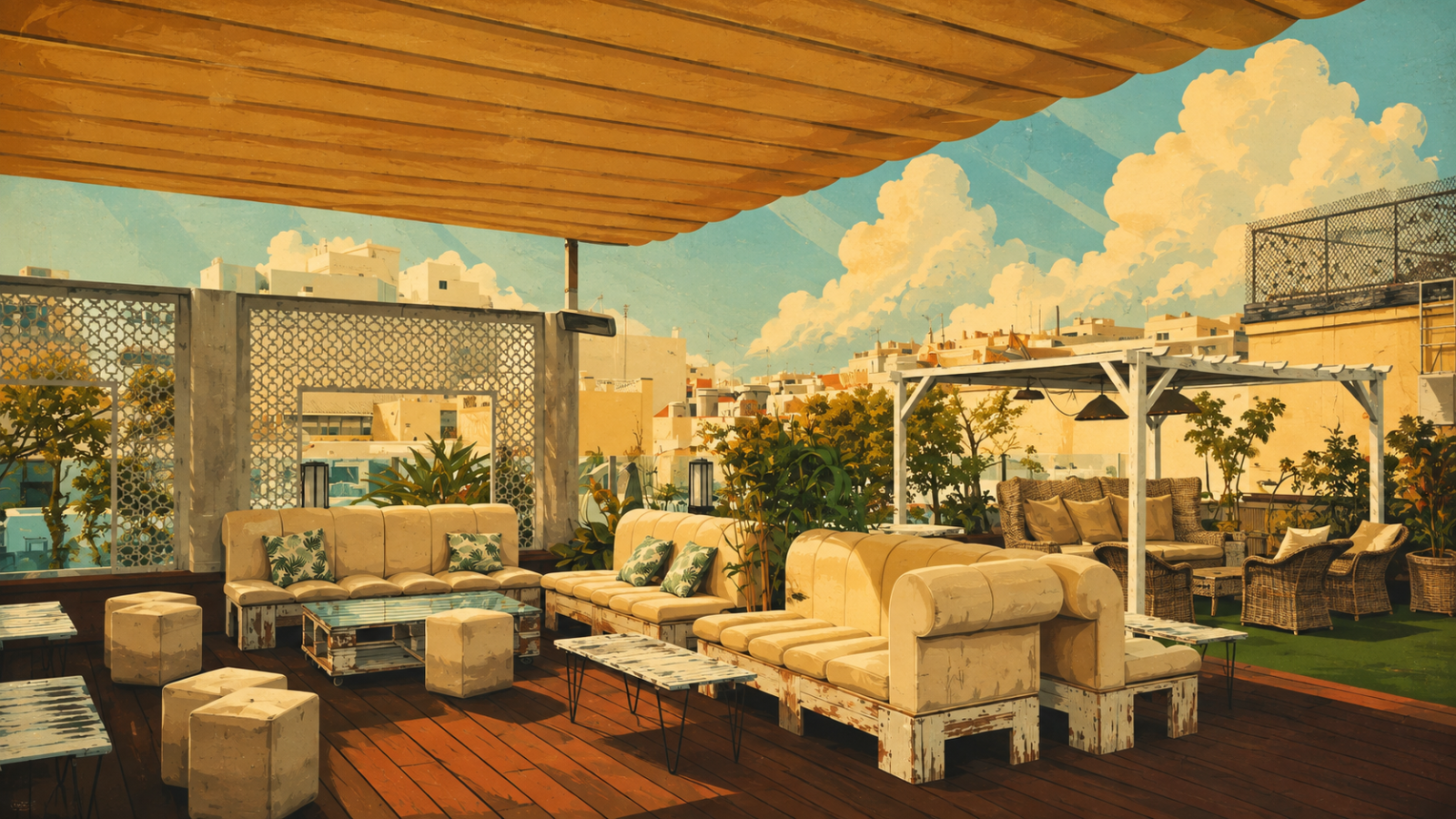 Rooftop Bar des Hotel Cordial Los Malteses