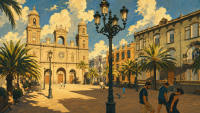 Altstadt Vegueta Las Palmas mit Kathedrale Santa Ana