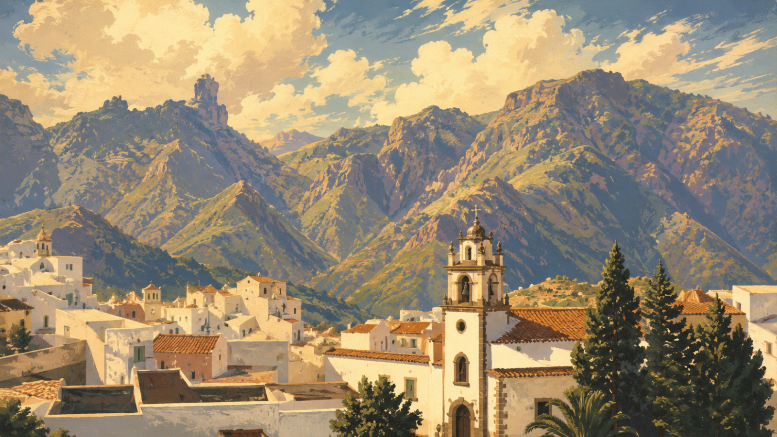 Vintage Illustration Gran Canaria