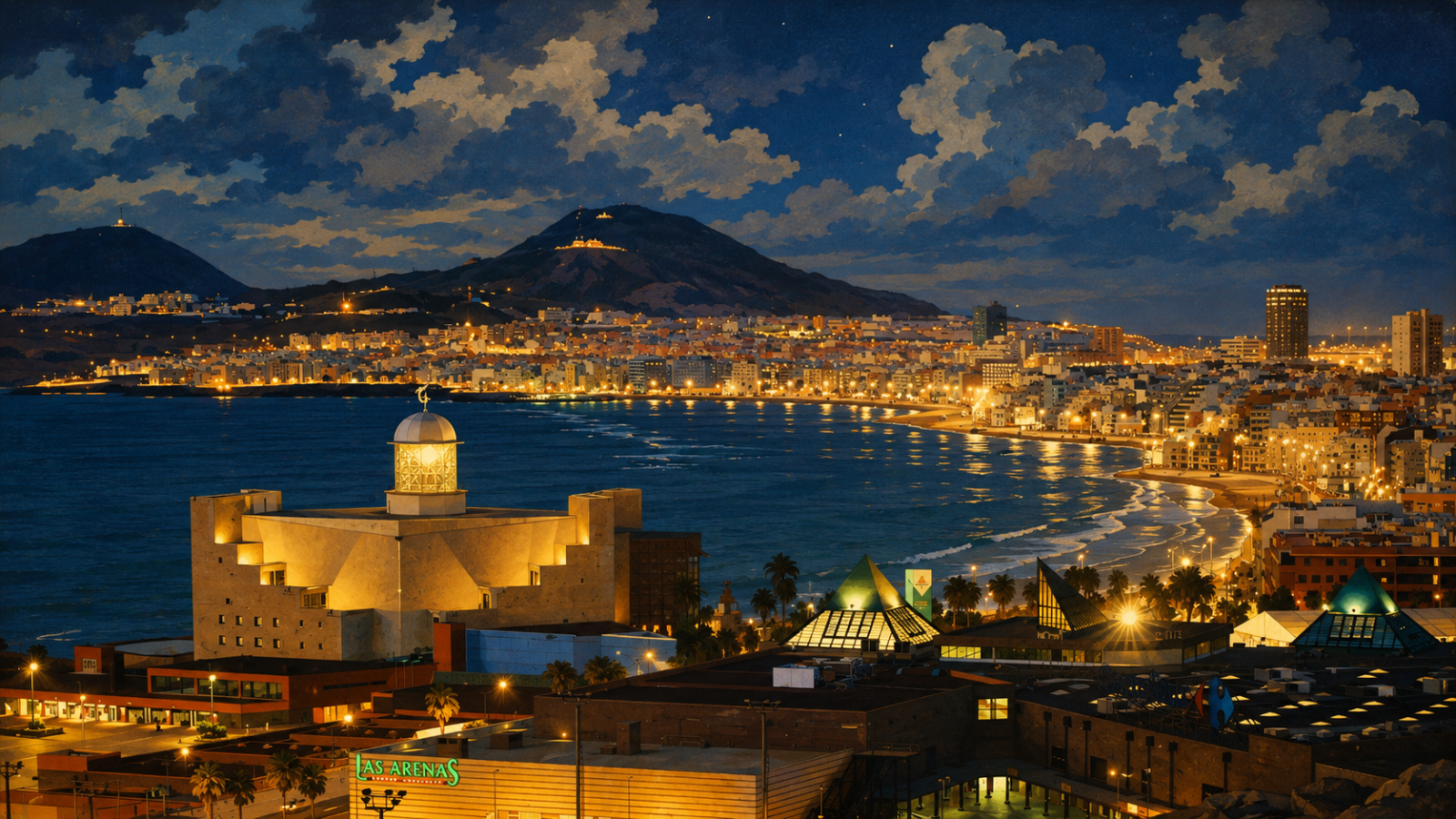 Gran Canaria Vintage Illustrationen