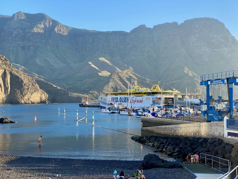 Anlegestelle Schnellfähre Fred Olsen Teneriffa in Puerto de Las Nieves