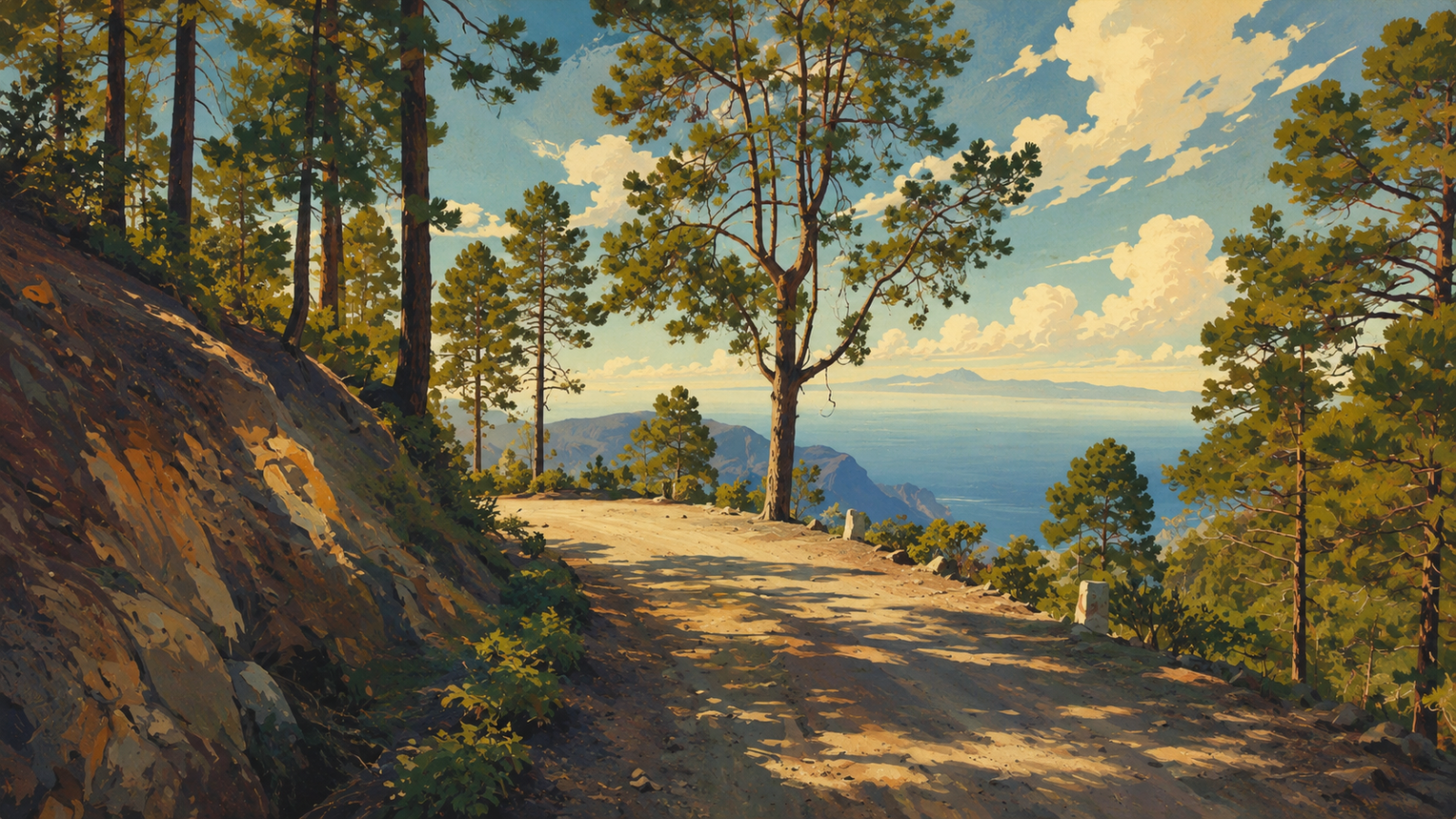 Pista de Tirma im Pinar de Tamadaba