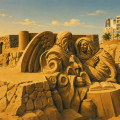 Weihnachten in Las Palmas – Sandkrippe am Canteras Strand
