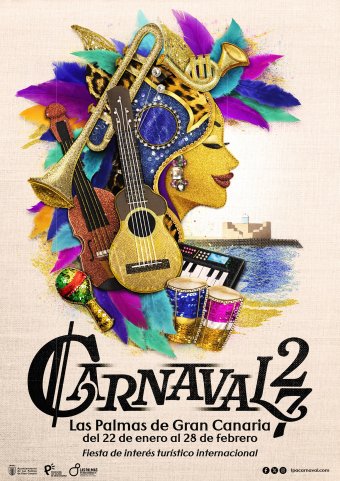 Plakatmotiv des Karnevals 2027 in Las Palmas de Gran Canaria